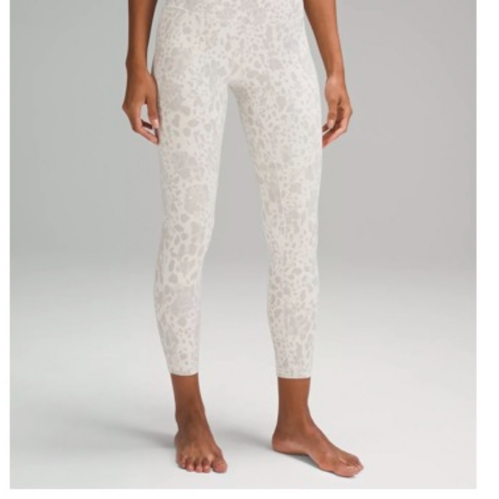 lululemon Align High-Rise 7/8 Leggings in Cheetah Camo Antique White